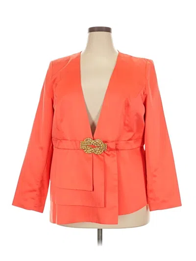 Pre-owned Assorted Brands Blazer Jacket In Orange
