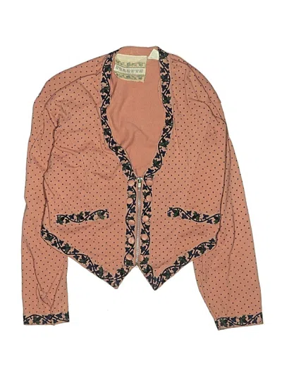 Pre-owned Assorted Brands Kids' Blazer Jacket In Orange