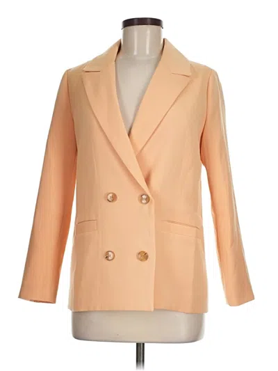 Pre-owned Assorted Brands Blazer Jacket In Orange