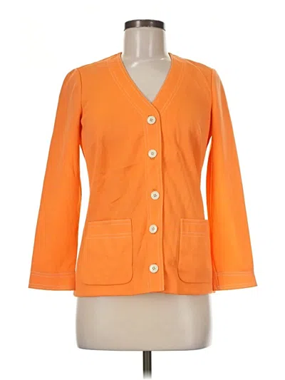 Pre-owned Assorted Brands Blazer Jacket In Orange