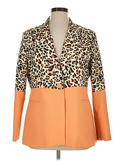 Pre-owned Assorted Brands Blazer Jacket In Orange