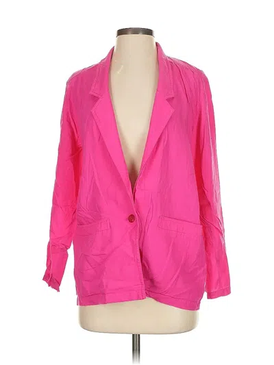 Pre-owned Assorted Brands Blazer Jacket In Pink