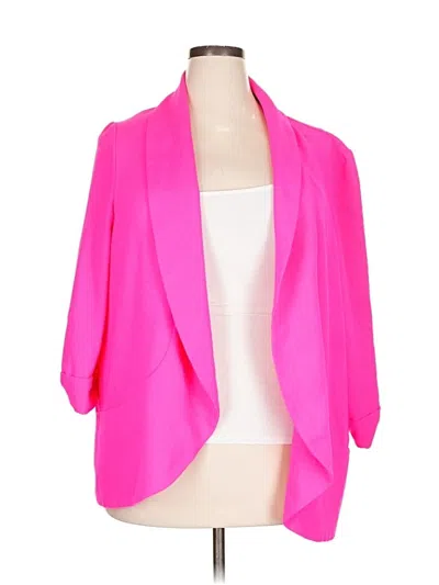 Pre-owned Assorted Brands Blazer Jacket In Pink