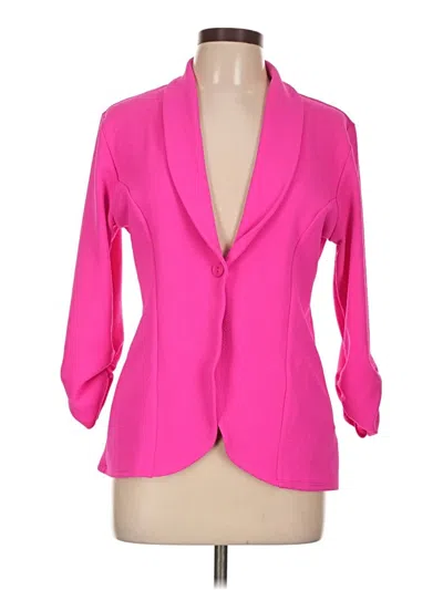 Pre-owned Assorted Brands Blazer Jacket In Pink