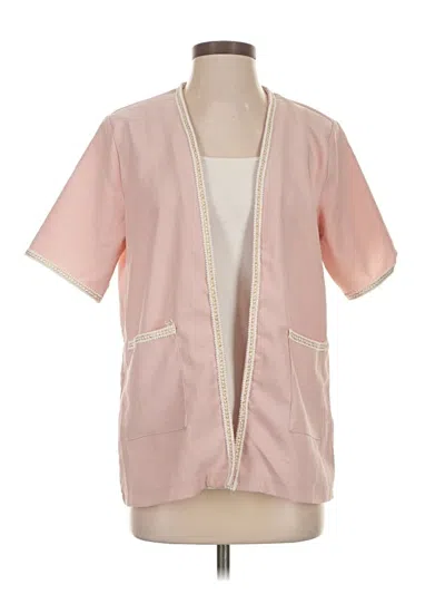 Pre-owned Assorted Brands Blazer Jacket In Pink