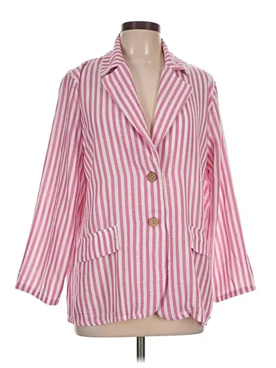 Pre-owned Assorted Brands Blazer Jacket In Pink