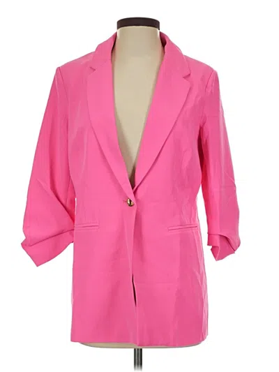 Pre-owned Assorted Brands Blazer Jacket In Pink