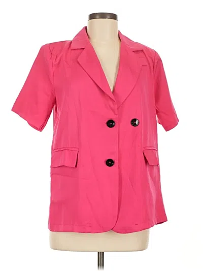 Pre-owned Assorted Brands Blazer Jacket In Pink