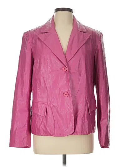 Pre-owned Assorted Brands Blazer Jacket In Pink