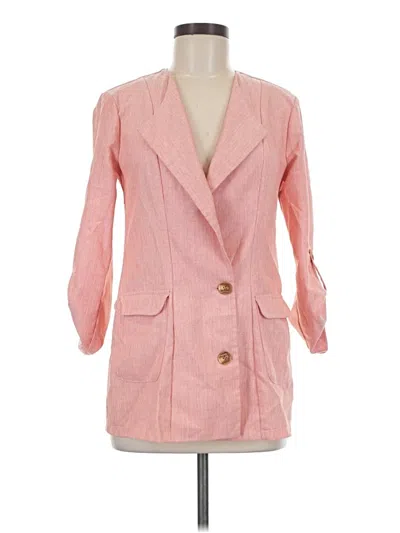 Pre-owned Assorted Brands Blazer Jacket In Pink