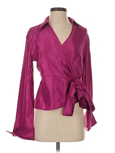 Pre-owned Assorted Brands Blazer Jacket In Purple