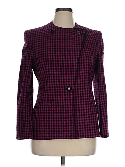 Pre-owned Assorted Brands Blazer Jacket In Purple