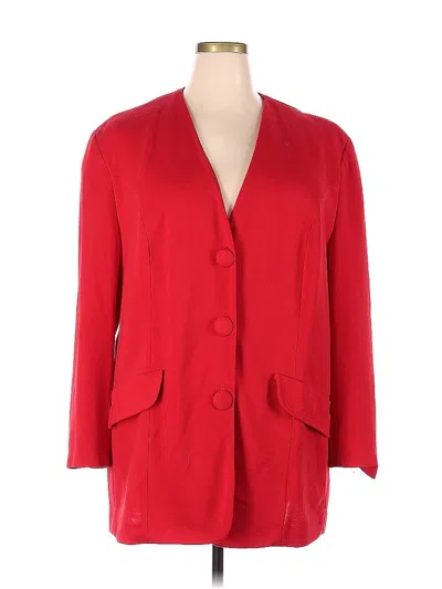 Pre-owned Assorted Brands Blazer Jacket In Red