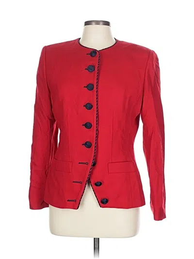 Pre-owned Assorted Brands Blazer Jacket In Red