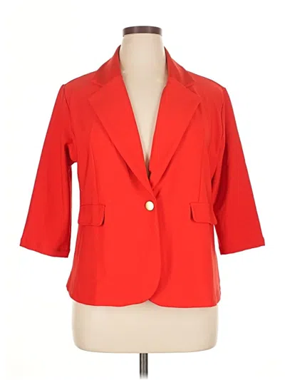 Pre-owned Assorted Brands Blazer Jacket In Red