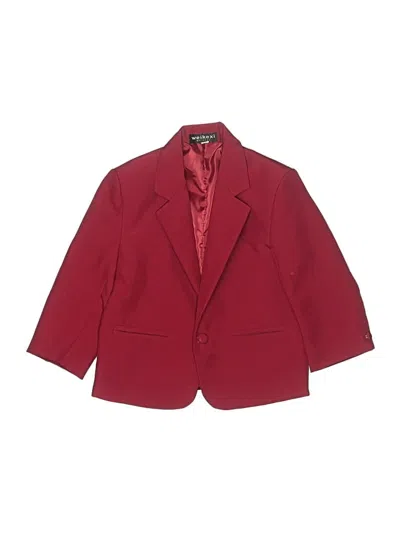 Pre-owned Assorted Brands Kids' Blazer Jacket In Red