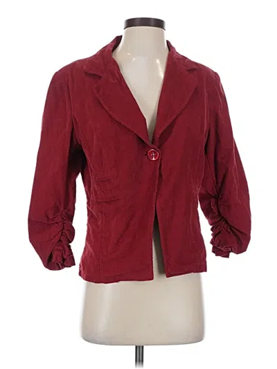 Pre-owned Assorted Brands Blazer Jacket In Red