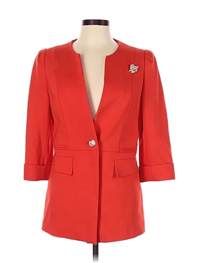 Pre-owned Assorted Brands Blazer Jacket In Red