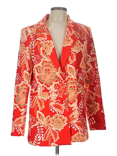 Pre-owned Assorted Brands Blazer Jacket In Red