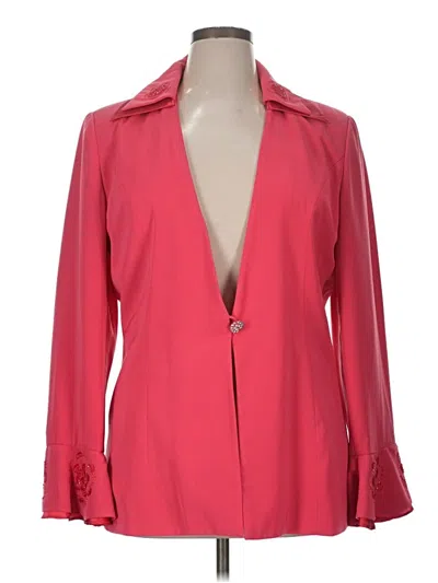 Pre-owned Assorted Brands Blazer Jacket In Red