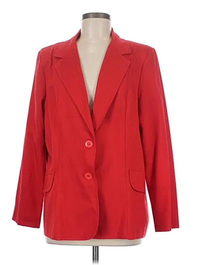 Pre-owned Assorted Brands Blazer Jacket In Red