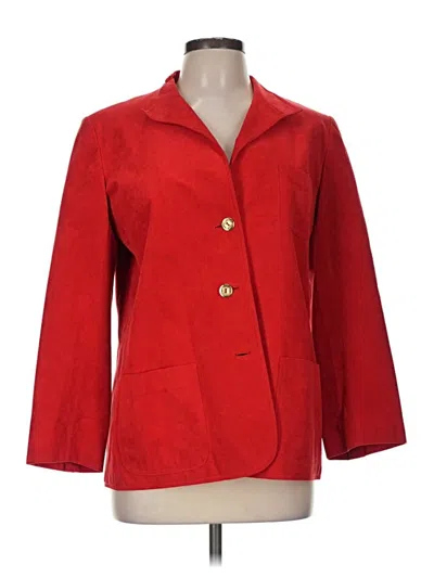 Pre-owned Assorted Brands Blazer Jacket In Red