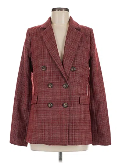 Pre-owned Assorted Brands Blazer Jacket In Red
