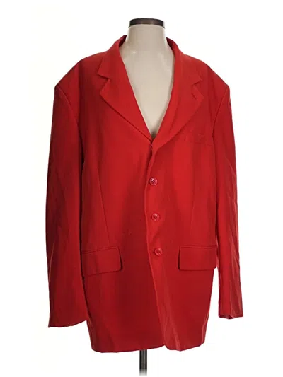 Pre-owned Assorted Brands Blazer Jacket In Red