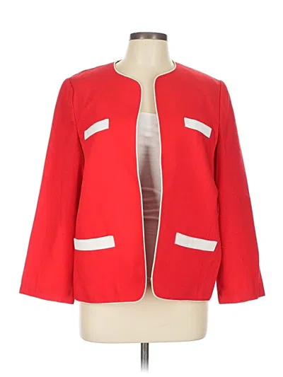 Pre-owned Assorted Brands Blazer Jacket In Red