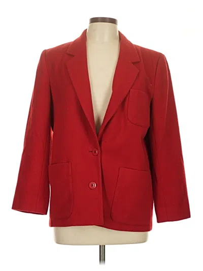 Pre-owned Assorted Brands Blazer Jacket In Red