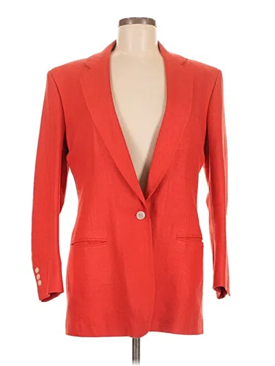 Pre-owned Assorted Brands Blazer Jacket In Red