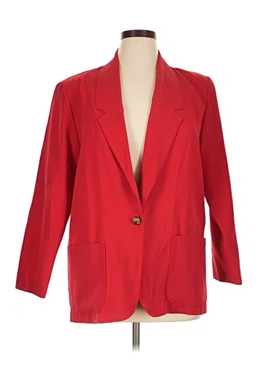 Pre-owned Assorted Brands Blazer Jacket In Red