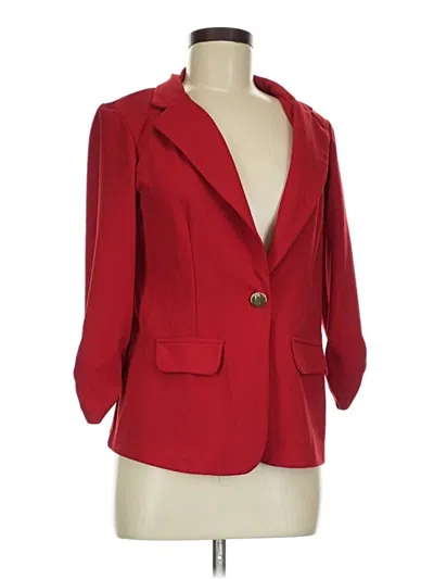 Pre-owned Assorted Brands Blazer Jacket In Red