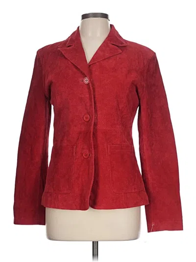 Pre-owned Assorted Brands Blazer Jacket In Red