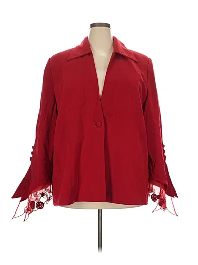 Pre-owned Assorted Brands Blazer Jacket In Red