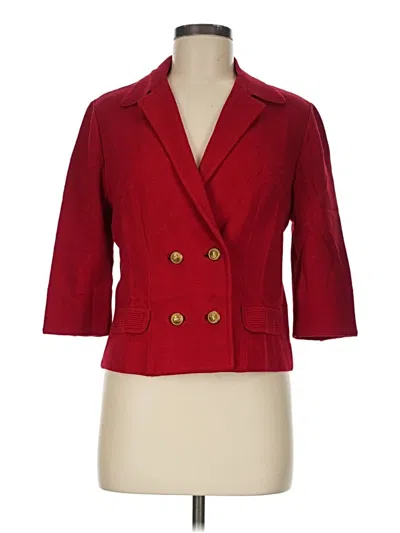 Pre-owned Assorted Brands Blazer Jacket In Red