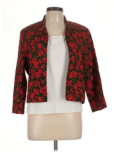 Pre-owned Assorted Brands Blazer Jacket In Red