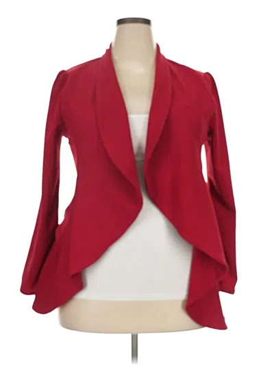 Pre-owned Assorted Brands Blazer Jacket In Red