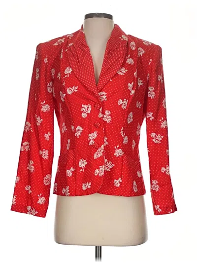 Pre-owned Assorted Brands Blazer Jacket In Red