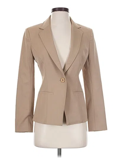 Pre-owned Assorted Brands Blazer Jacket In Tan