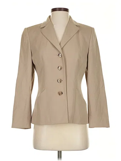 Pre-owned Assorted Brands Blazer Jacket In Tan
