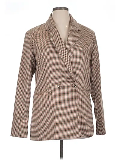 Pre-owned Assorted Brands Blazer Jacket In Tan