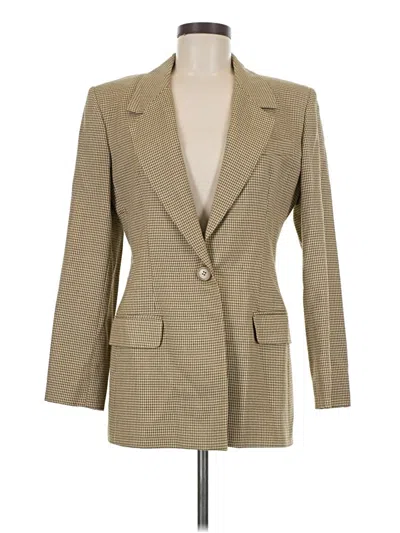 Pre-owned Assorted Brands Blazer Jacket In Tan