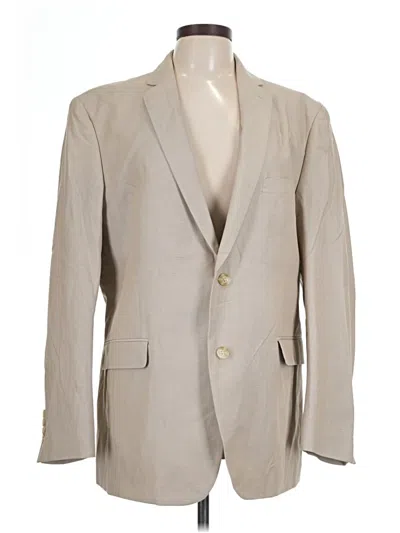 Pre-owned Assorted Brands Blazer Jacket In Tan