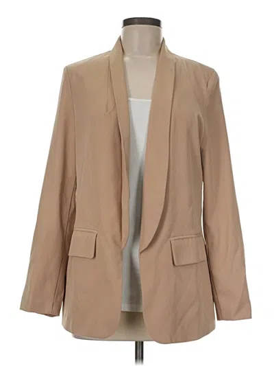 Pre-owned Assorted Brands Blazer Jacket In Tan