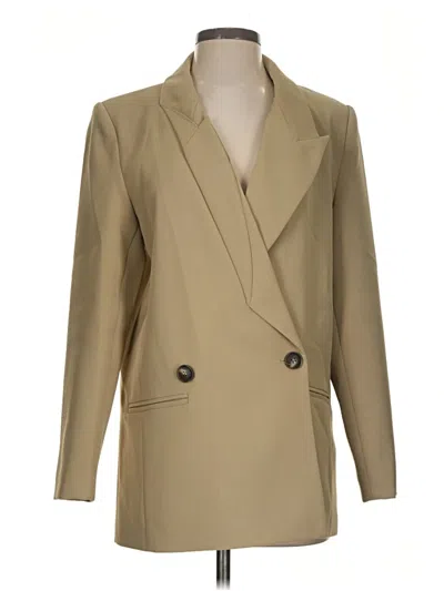 Pre-owned Assorted Brands Blazer Jacket In Tan