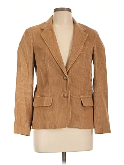 Pre-owned Assorted Brands Blazer Jacket In Tan