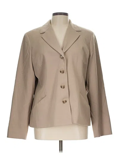 Pre-owned Assorted Brands Blazer Jacket In Tan
