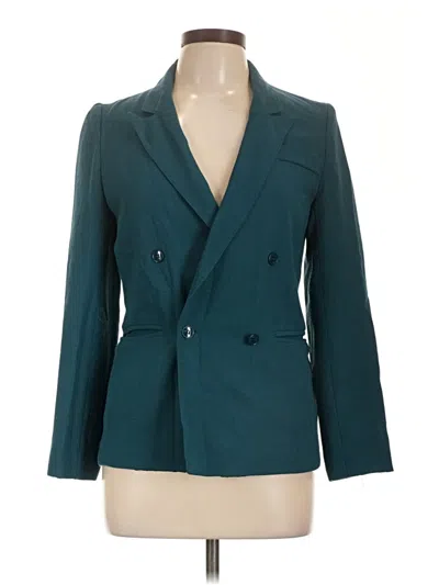 Pre-owned Assorted Brands Blazer Jacket In Teal