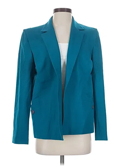 Pre-owned Assorted Brands Blazer Jacket In Teal